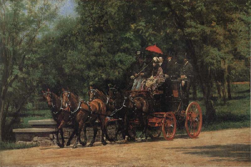 Thomas Eakins May morning-s park china oil painting image